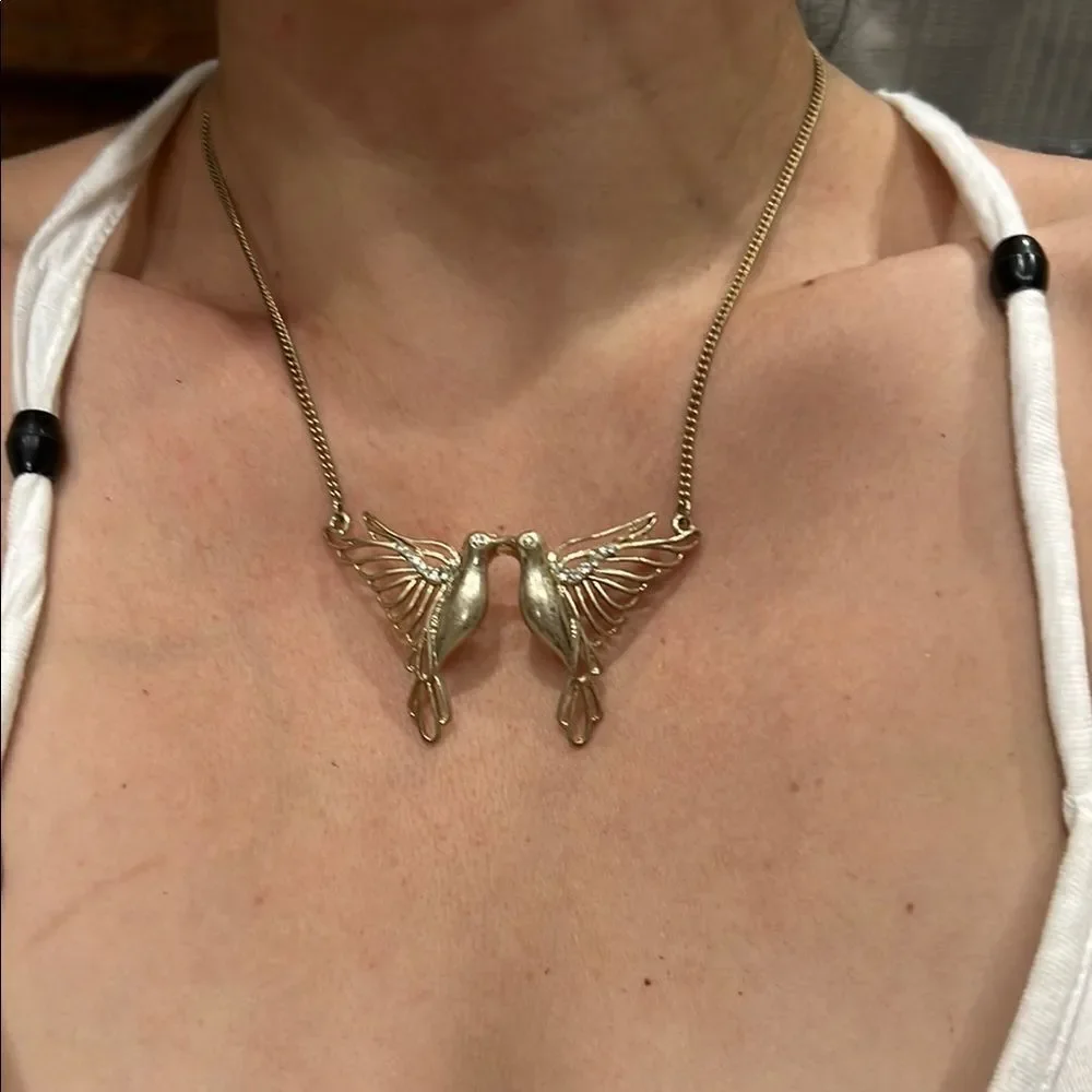 Gold Chain Necklace with Charm
